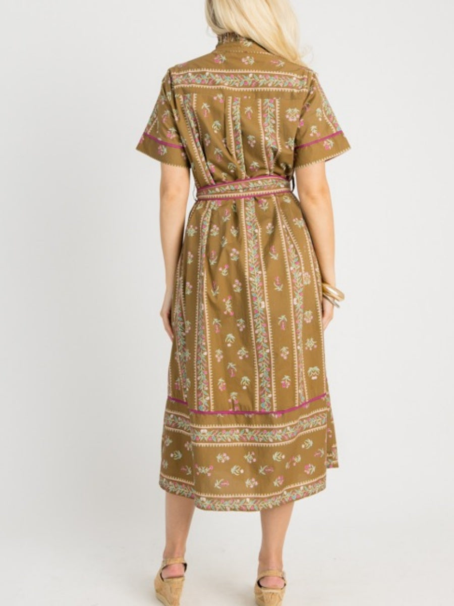 Floral Lanes Midi Dress