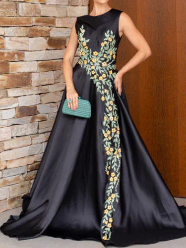 Elegant Embroidered Gown