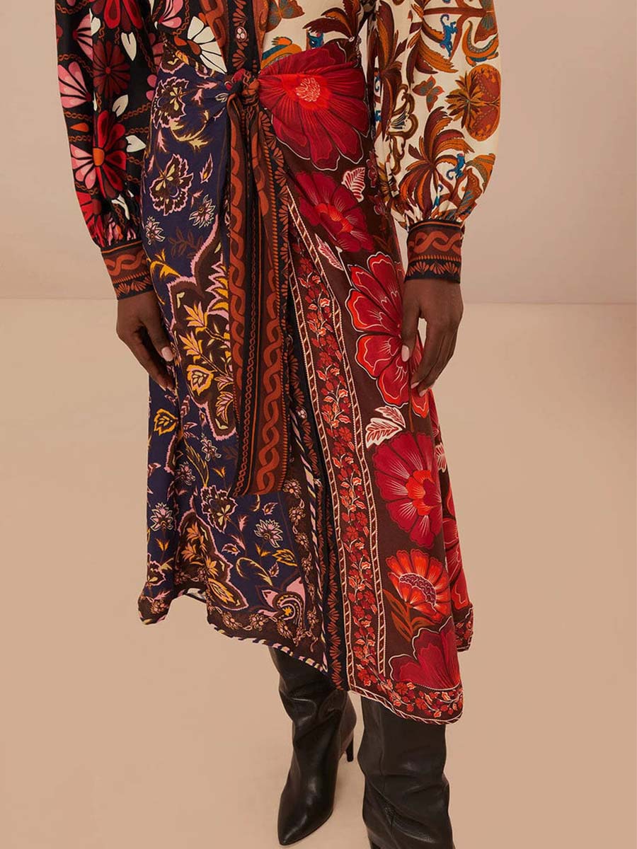 Viscose Chemise Midi Dress