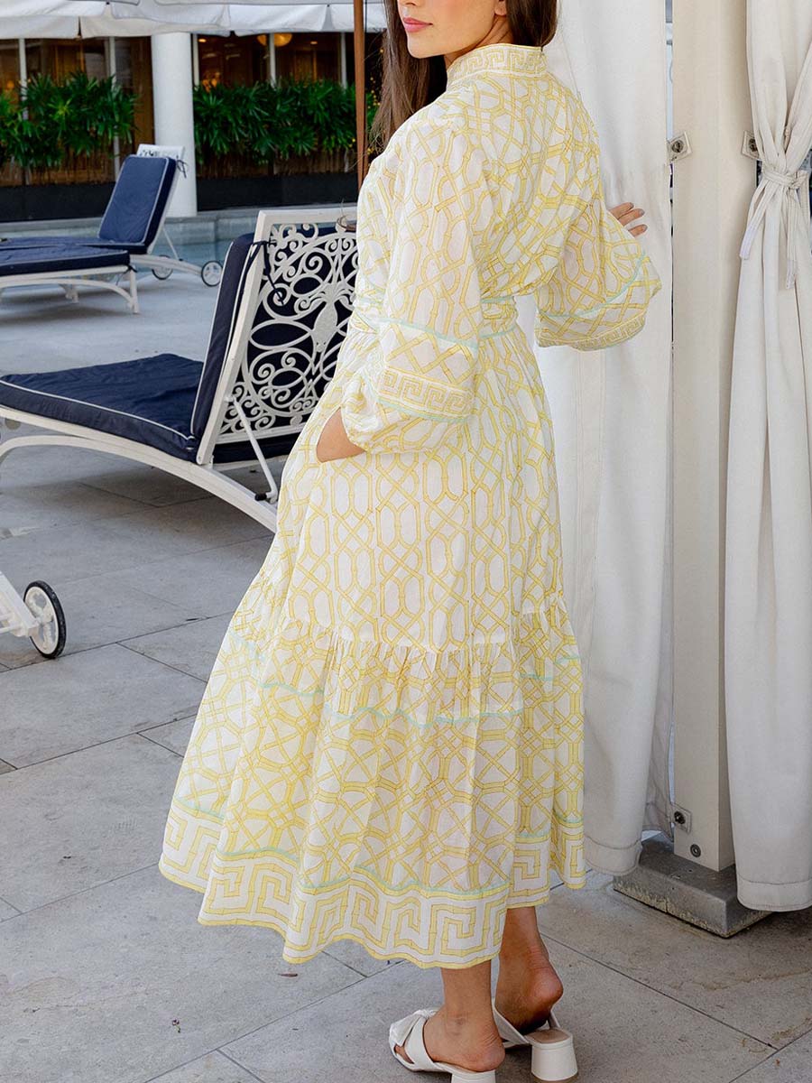 Bamboo Tiered Skirt Dress