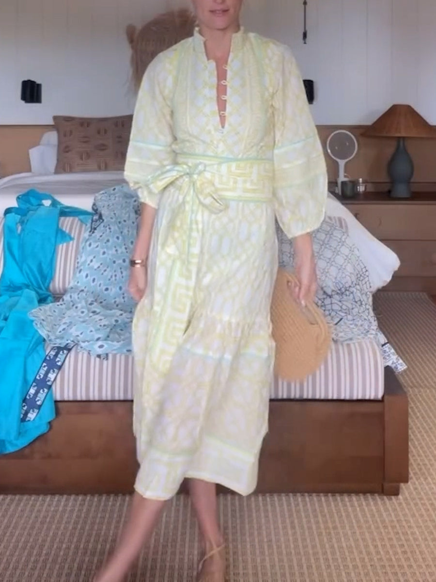 Bamboo Tiered Skirt Dress