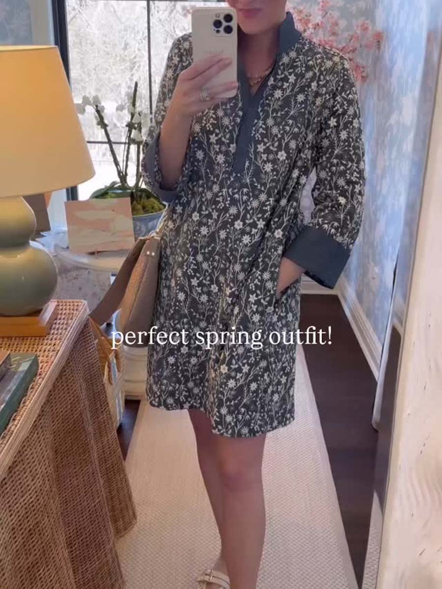 A-line Shift Silhouette Mini Dress