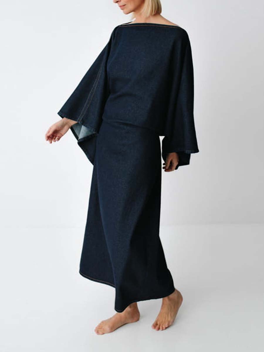 Denim Kimono Dress