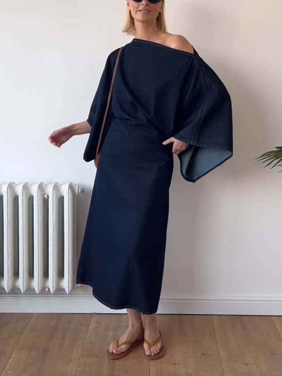 Denim Kimono Dress