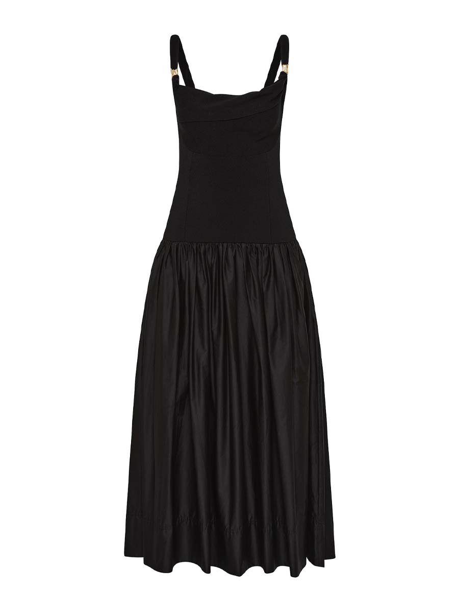 Twist Neckline Dress
