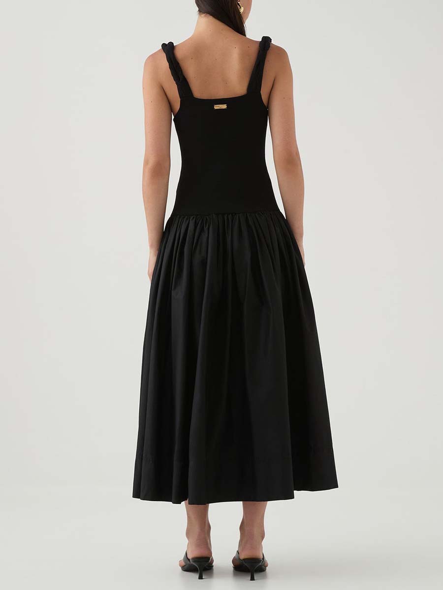 Twist Neckline Dress