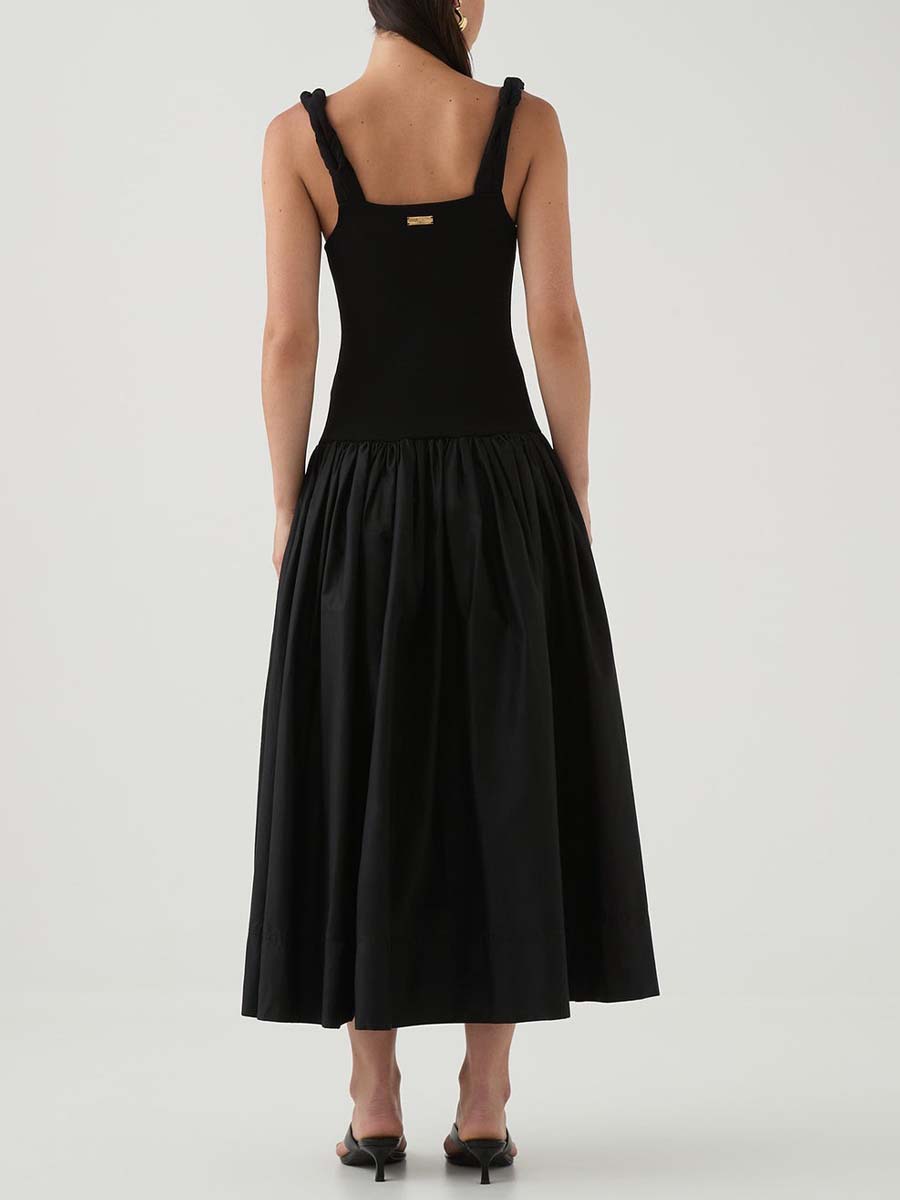 Twist Neckline Dress