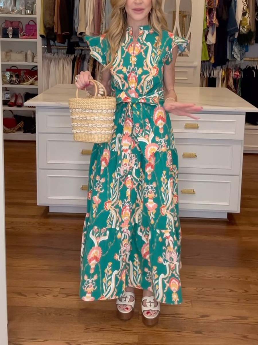 Flutter Sleeves Dress