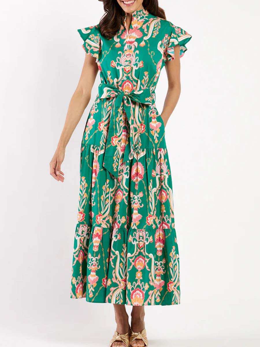 Flutter Sleeves Dress