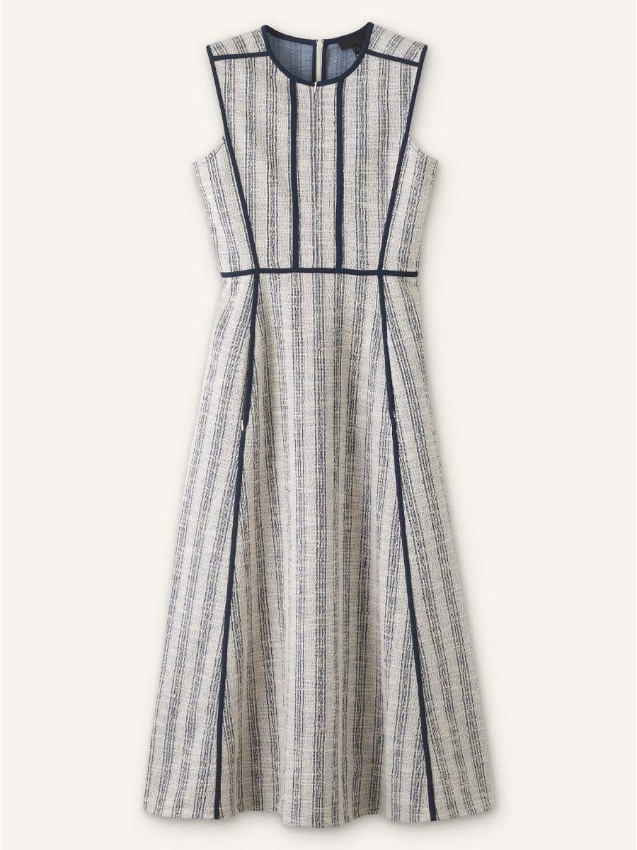 Textured Stripe Maxi Dress