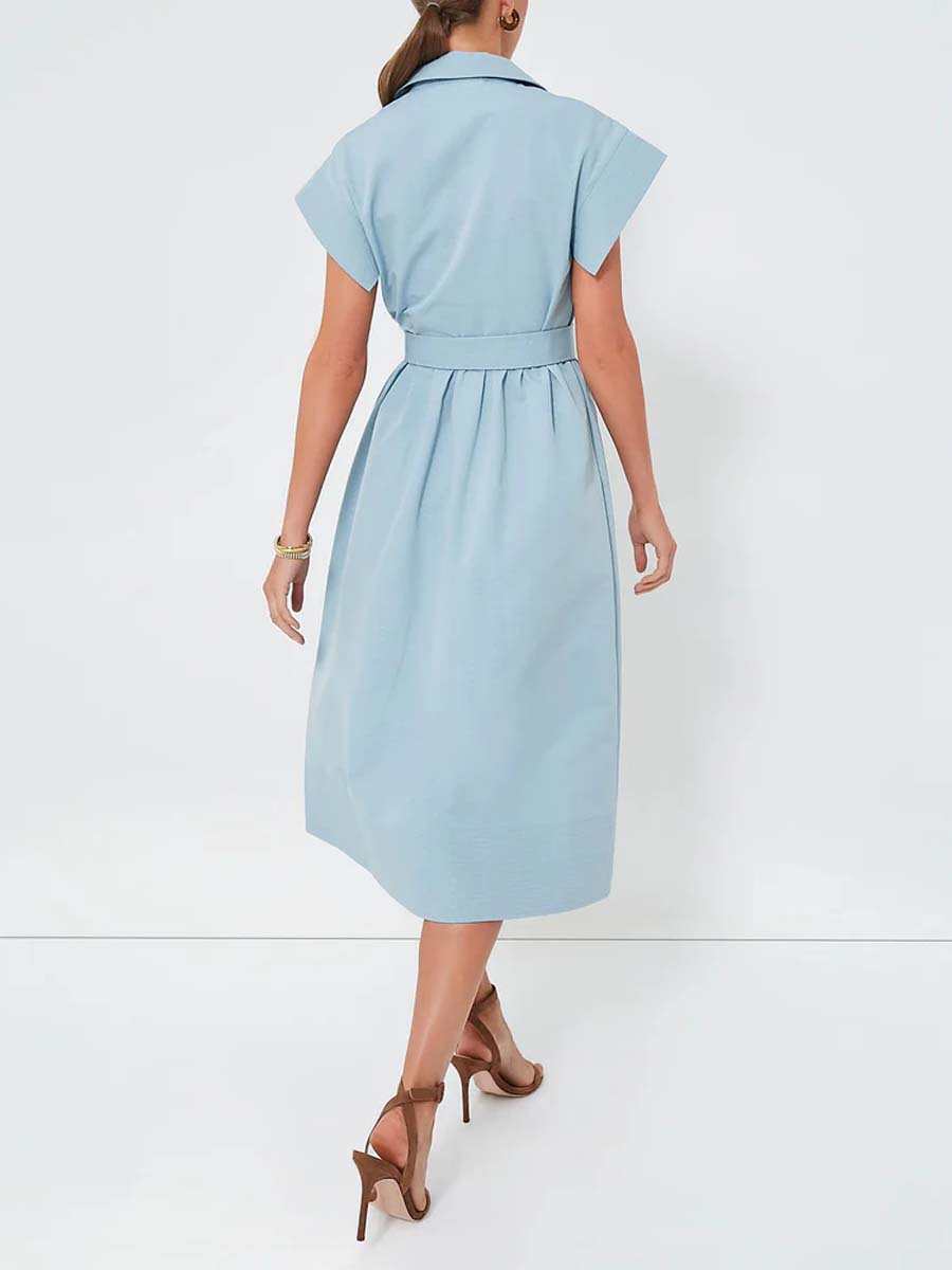 Short Wing Sleeve Dress