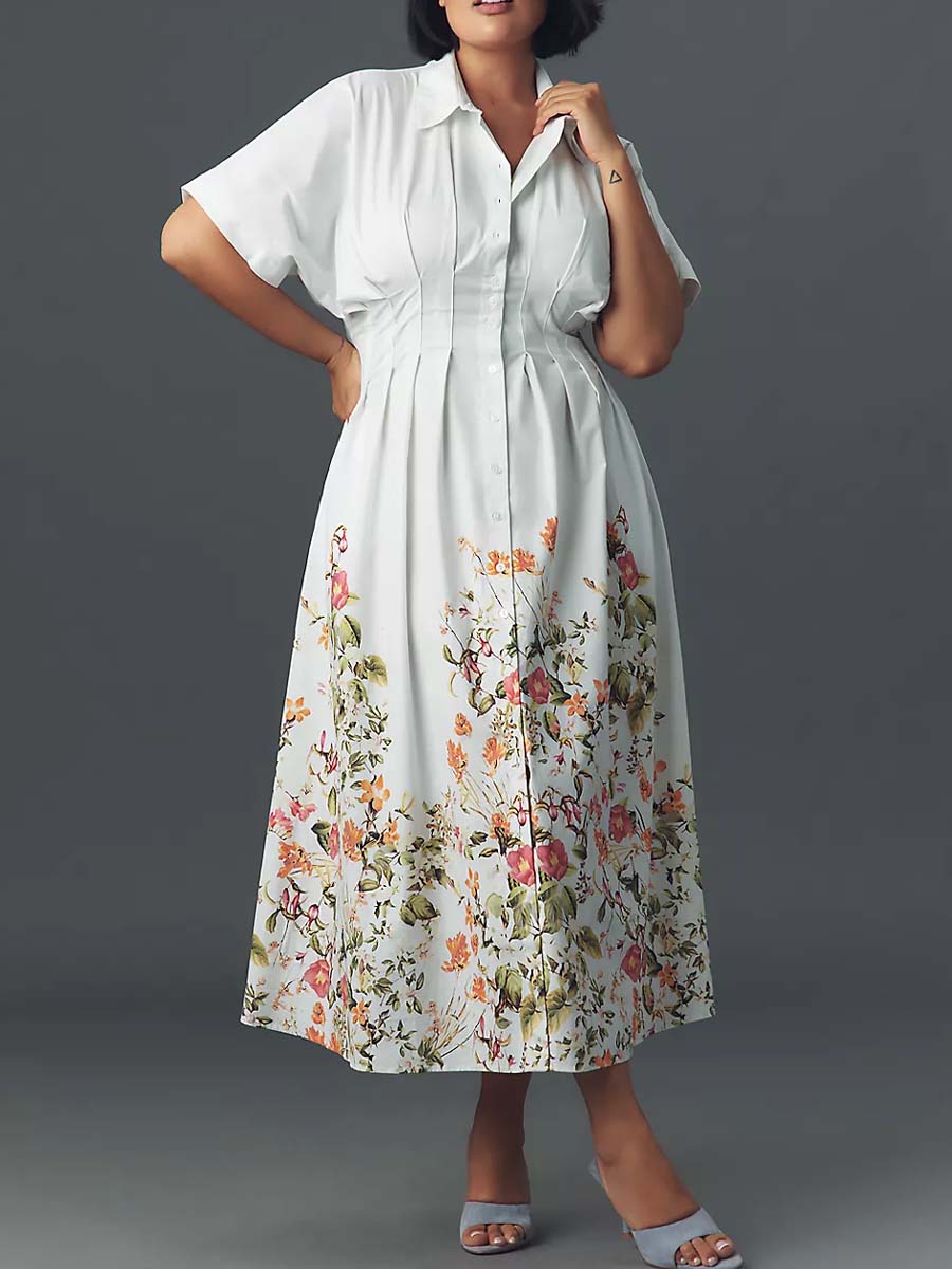 Button Front Shirt Dress