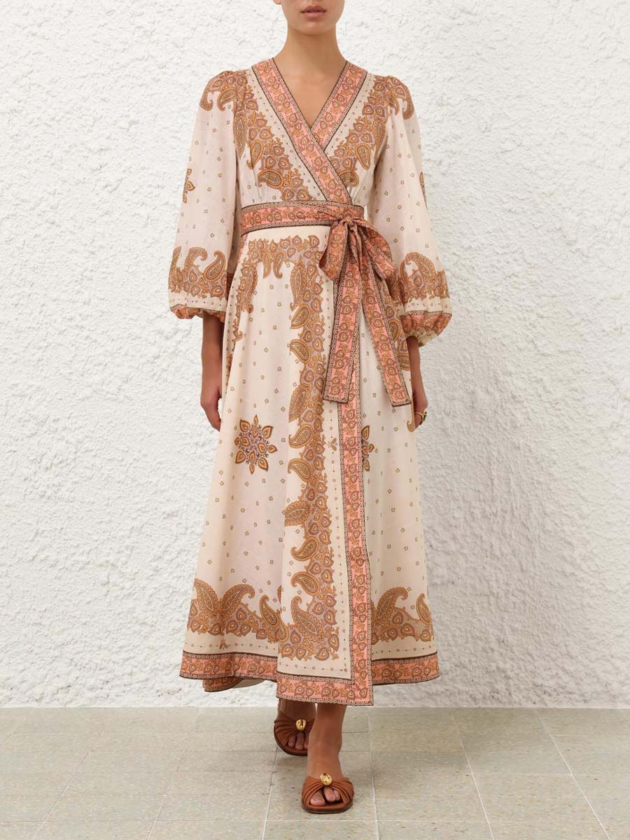 Midi Wrap Dress