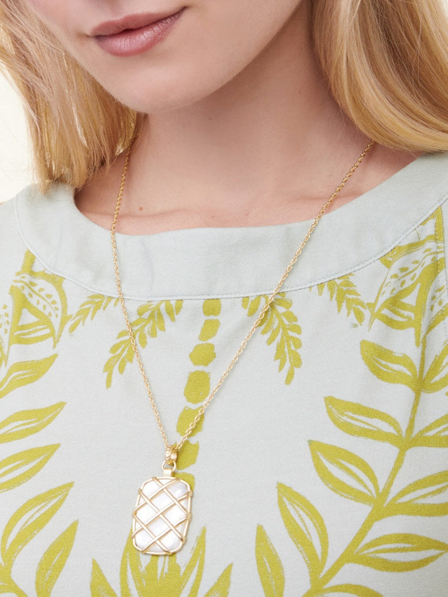 Palm Floral Midi Dress