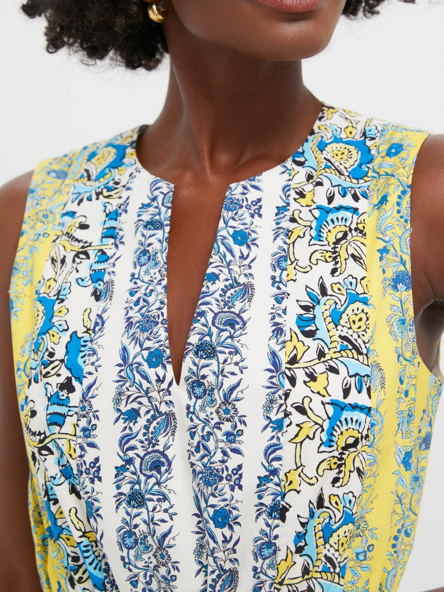 Goldenrod Chintz Stripe Dress