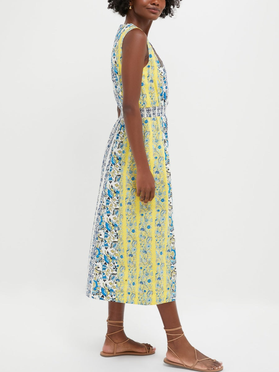 Goldenrod Chintz Stripe Dress