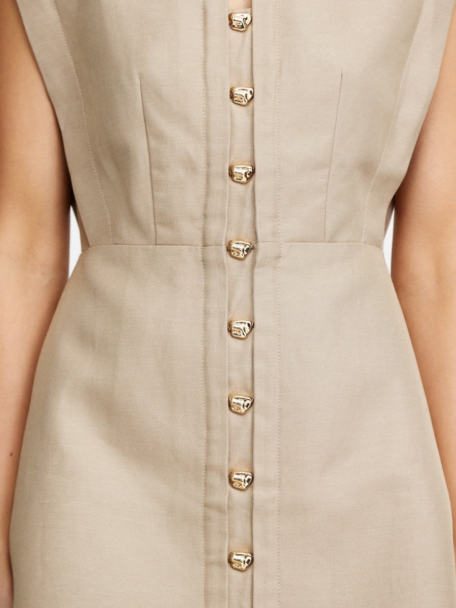 Fitted Waist Mini Dress