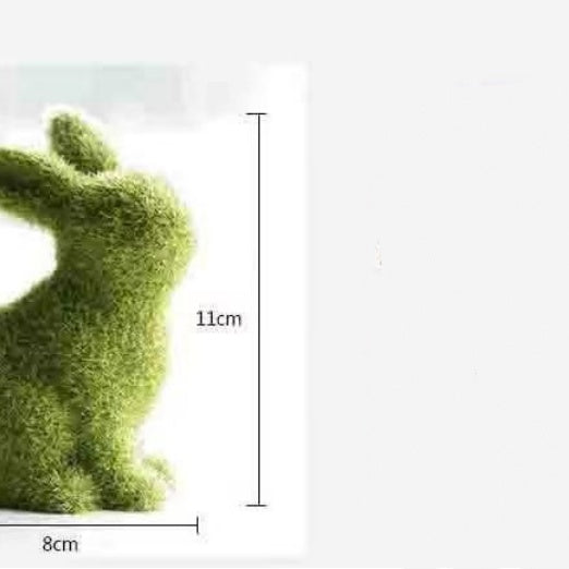Outdoor Grass Green Puppy Ornaments