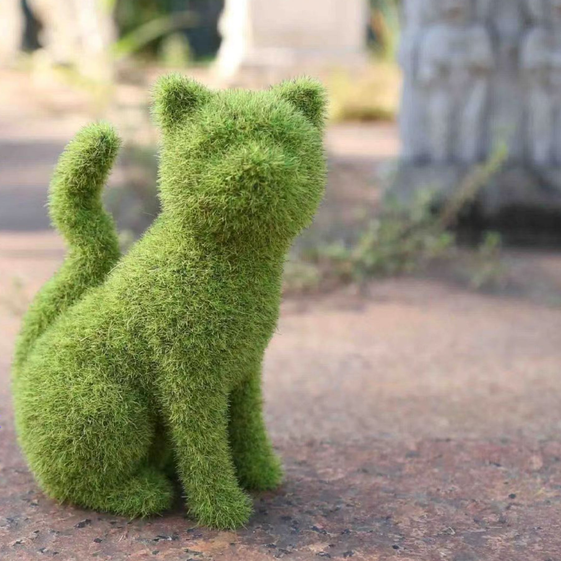 Outdoor Grass Green Puppy Ornaments