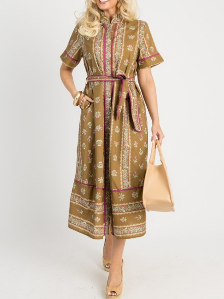 Floral Lanes Midi Dress