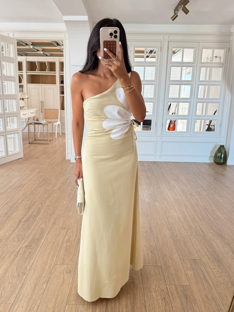 One Shoulder Cut Out Dress