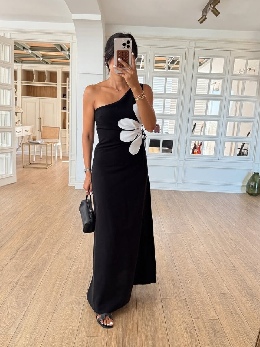 One Shoulder Cut Out Dress