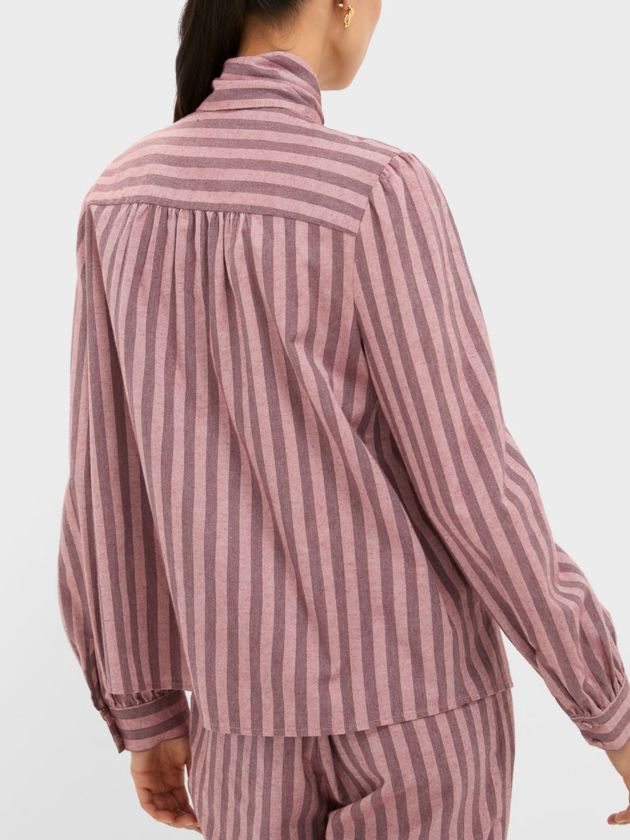 Stripe Bow Blouse
