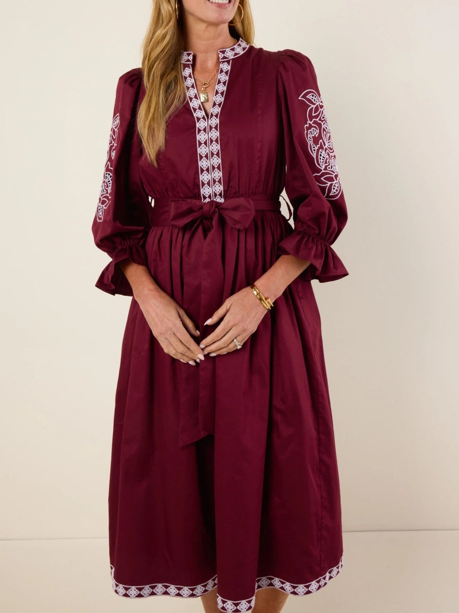 Embroidered details Dress