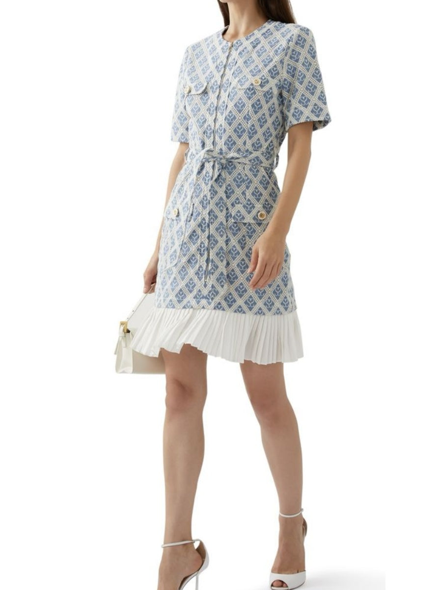 Cotton & Linen Blend Mini Dress