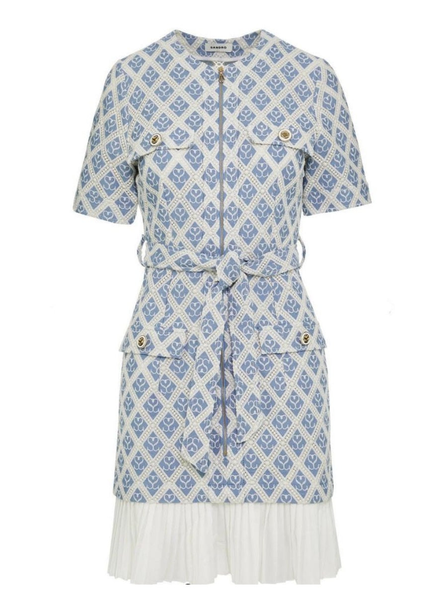 Cotton & Linen Blend Mini Dress