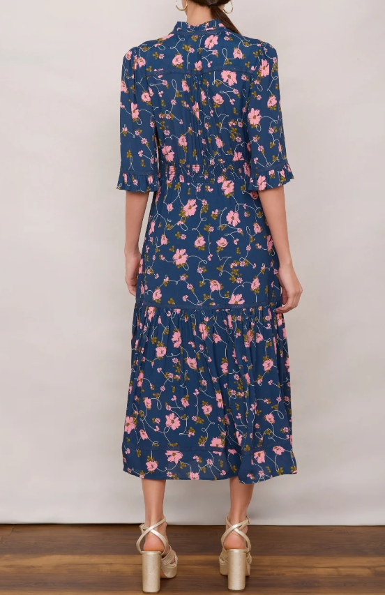 The Spring Floral Midi Dress