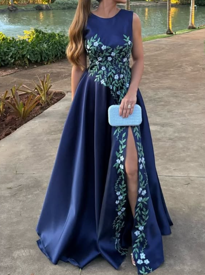 Elegant Embroidered Gown