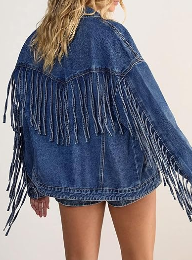 Chill Fringed Denim Jacket