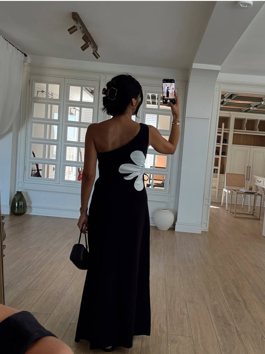 One Shoulder Cut Out Dress