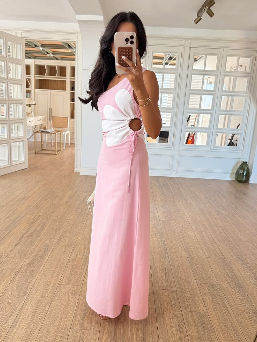 One Shoulder Cut Out Dress