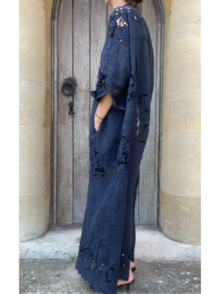 Embroidered Breathable Loose Dress