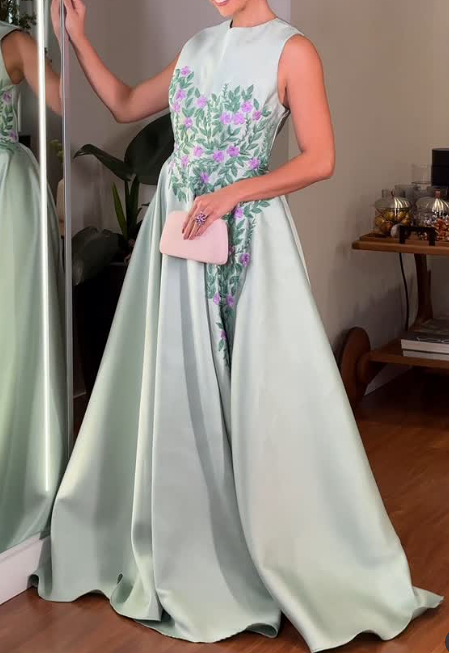 Elegant Embroidered Gown