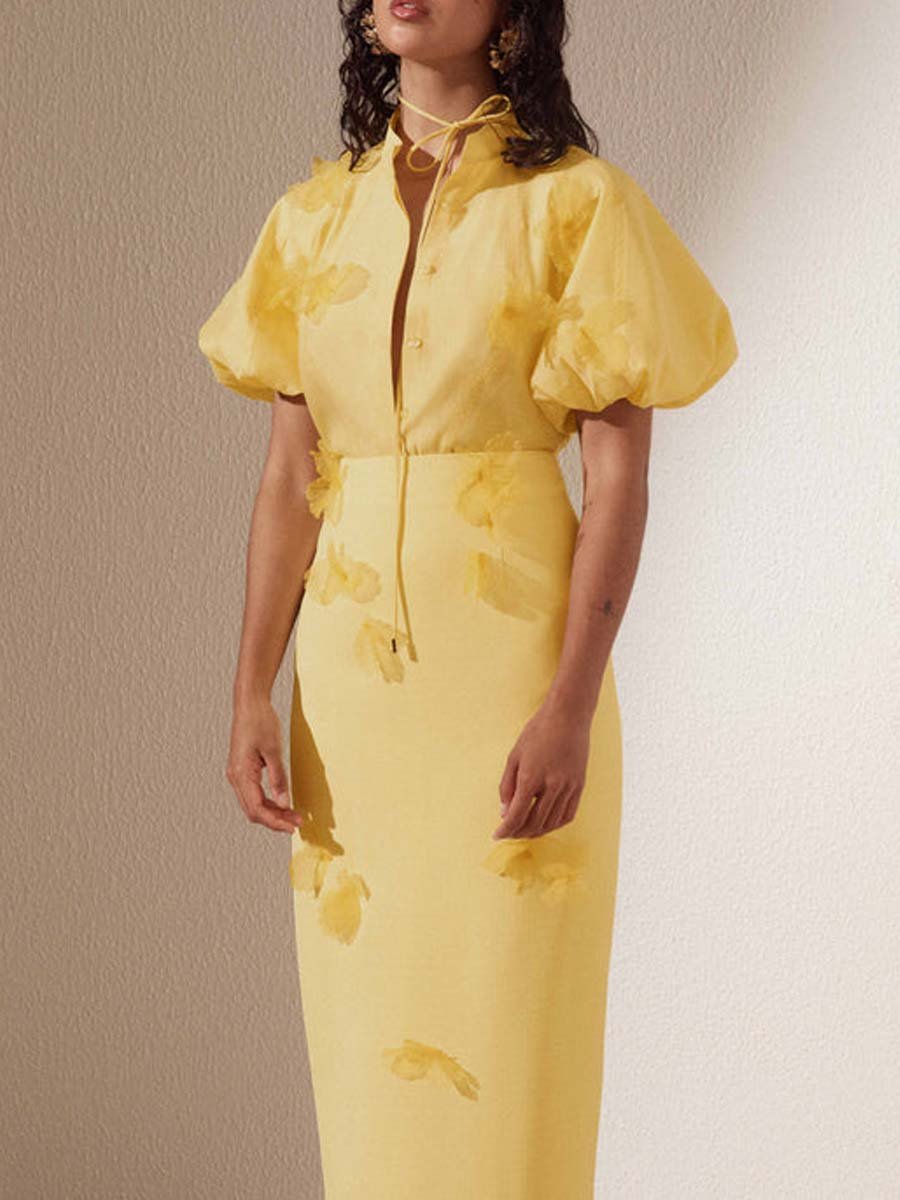 3D Flower Skirt Set
