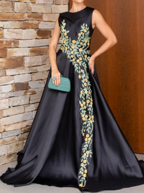 Elegant Embroidered Gown