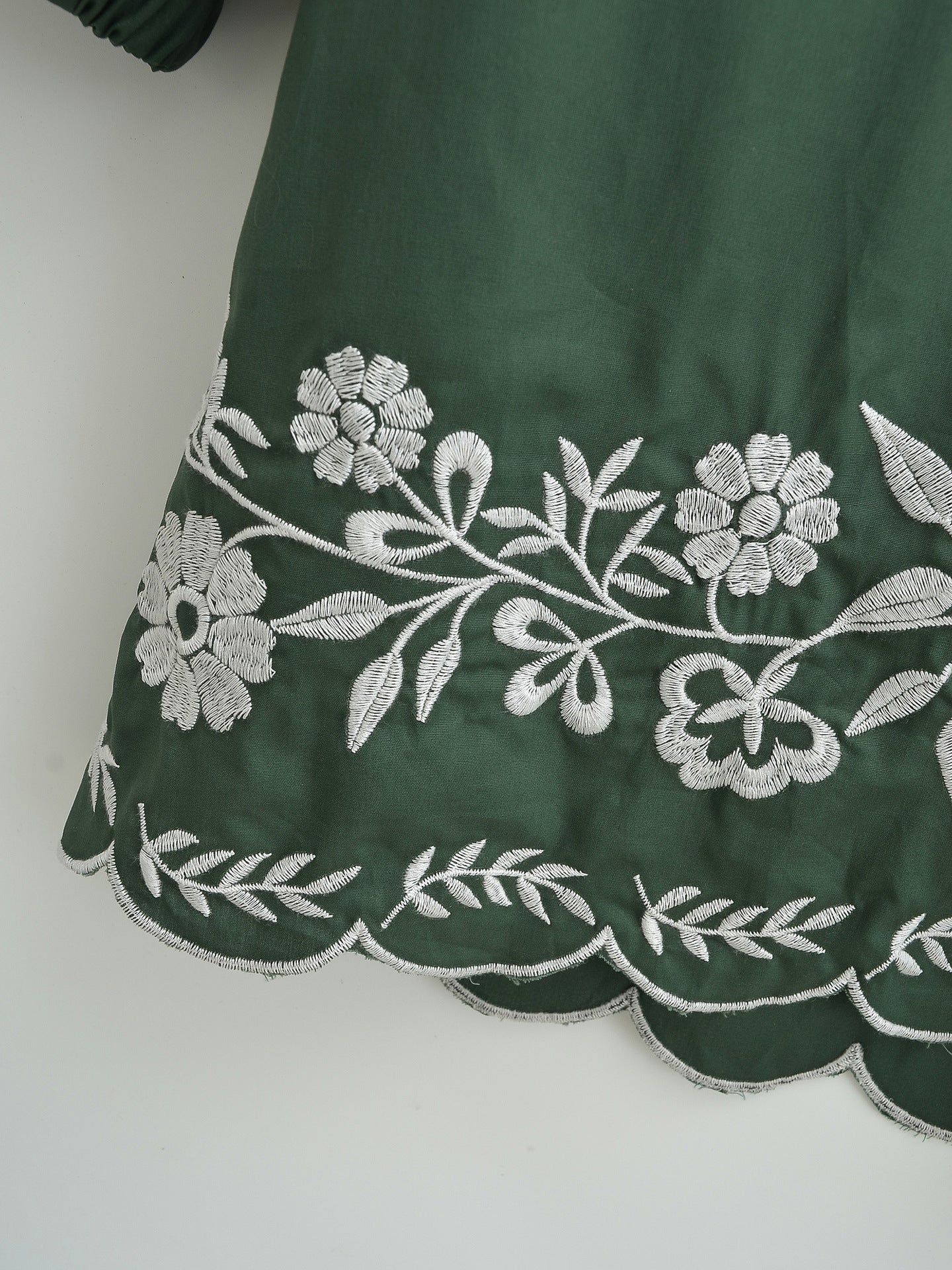 Embroidered Casual Long-Sleeved Dress