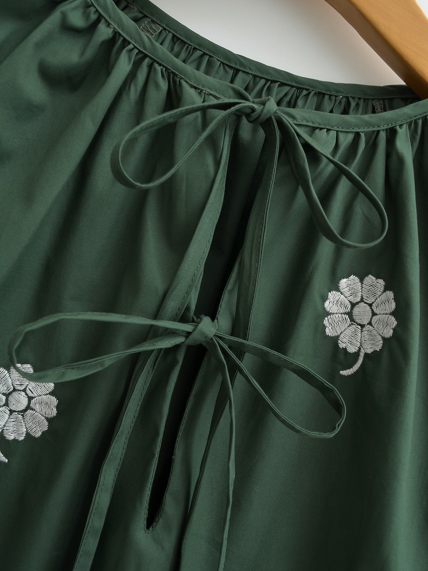 Embroidered Casual Long-Sleeved Dress