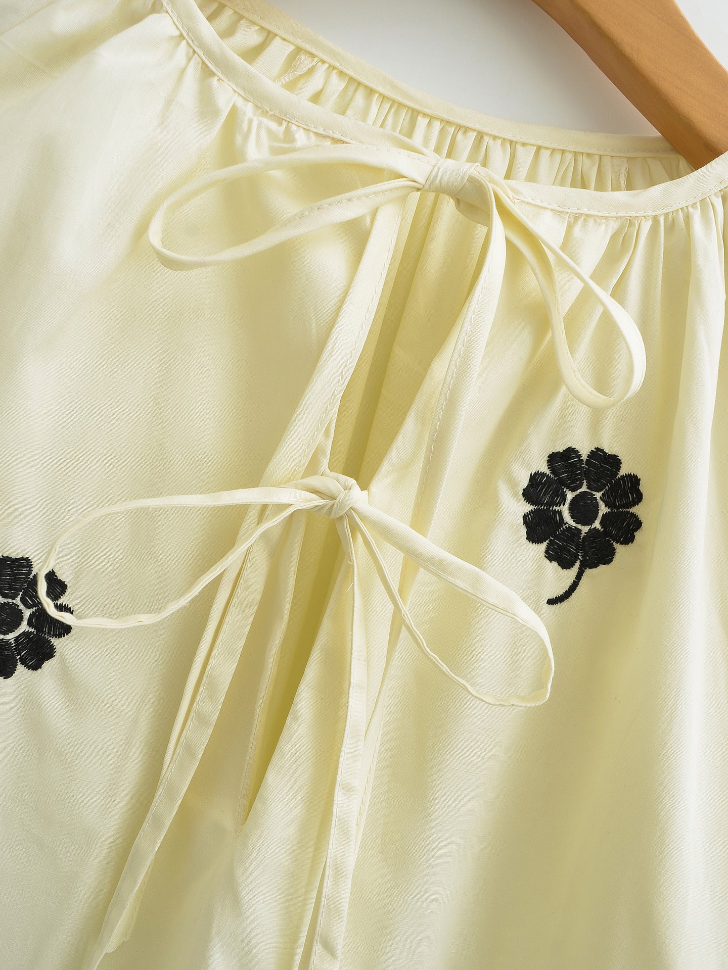 Embroidered Casual Long-Sleeved Dress