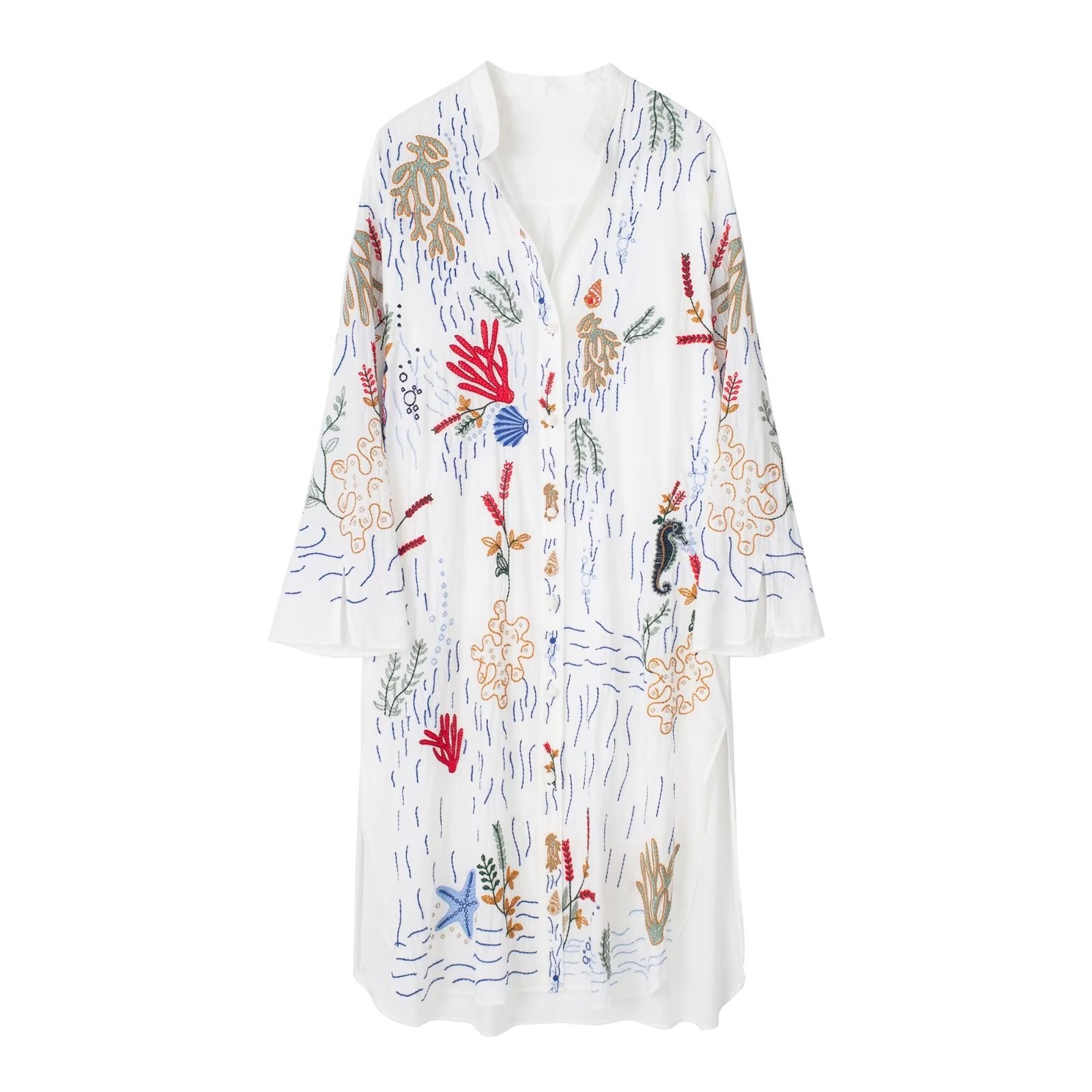 Embroidered Loose Shirt