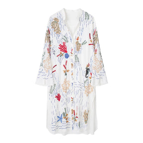 Embroidered Loose Shirt