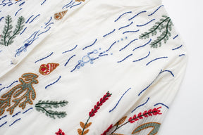 Embroidered Loose Shirt