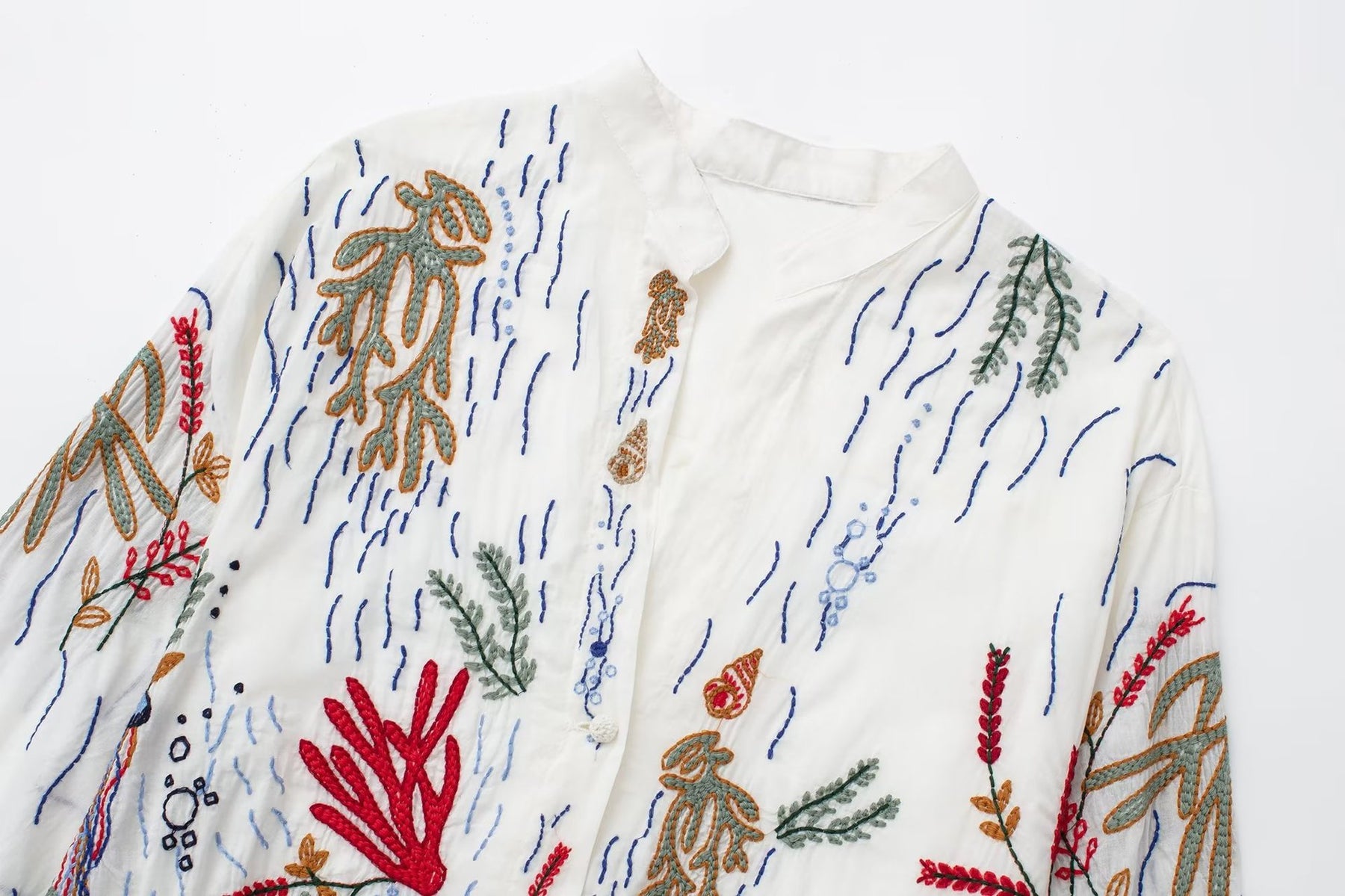 Embroidered Loose Shirt