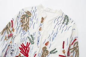 Embroidered Loose Shirt