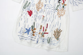 Embroidered Loose Shirt