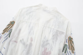 Embroidered Loose Shirt