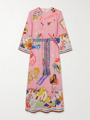 Printed Fashion Split Hem Dress
